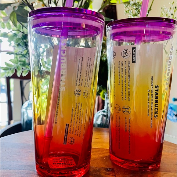 Starbucks Ombré Sunset Glass Reusable Tumbler - Picture 6 of 16
